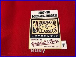 100% Authentic Michael Jordan Bulls 1997-98 Jersey Size 44 L M&N Mitchell & Ness
