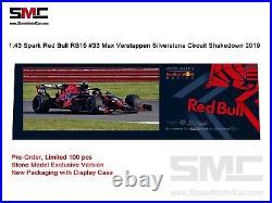 143 Spark Red Bull F1 RB15 33 Max Verstappen Silverstone Circuit Shakedown 2019