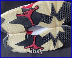 2010 Nike Air Jordan 6 VI Retro Bulls White Red Size 14 DS New OG Box 384664 102
