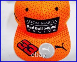 2019 Aston Martin Red Bull Racing Max Verstappen Replica Orange Cap Tag Rare