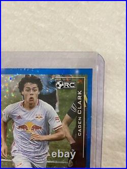 2021 Topps MLS Caden Clark Icy Blue Foil Rookie Card RC /25 New York Red Bull