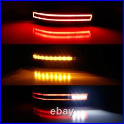 2xClear LED Tail Light Assy for Nissan 350Z 03-09 Dynamic Turn Signal Brake Lamp