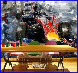 3D Red Bull Racing S314 Transport Wallpaper Mural Self-adhesive Removable Sunday