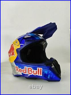 Adult Full Face Helmet ATV BMX MX Dirt Bike Red Bull Blue Motocross Racing Sport