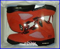 Air Jordan 5 Retro'Raging Bull' 440888-600 Varsity Red/Black-Wht Size 7Y