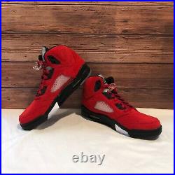 Air Jordan 5 Retro Raging Bull Red (2021) Men's Basketball Sneakers 440888-600