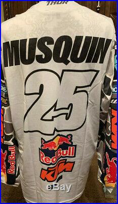Authentic Brand New Marvin Musquin #25 Factory Red Bull KTM Issued THOR Jersey
