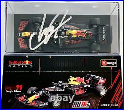 Autographed Fanatics Sergio Perez Red Bull Racing 143 Scale Die Cast Car