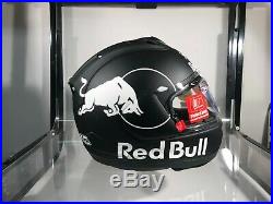 Black Arai Corsair-X Red Bull Helmet Flat Finish LARGE SIZE