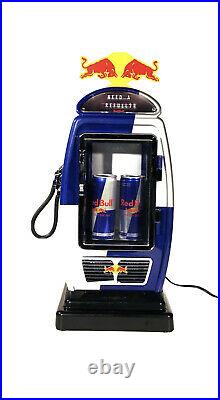 Brand New Mega Rare Red Bull Energy Drink Mini Gas Pump Counter Fridge Cooler