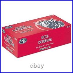 Bull Durham Cigarette Filter Tubes Regular Red 100mm Size 50 Boxes (Full Case)
