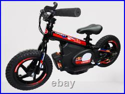 CROSSY E-Balance Bike Kinder Laufrad 12 INCH Rot Kids 24V Red bull Honda Stacyc