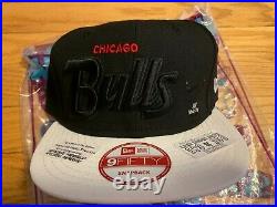 Chicago Bulls New Era 9Fifty snapback Hat Match Air Jordan playoff 12 red 7 3/8