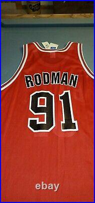 Chicago Bulls Vintage 90s Dennis Rodman Authentic Red Champion Jersey 52 XXL NWT