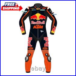 Custom Ktm Red Bull Motorcycle Racing Leather Suit Premium Cowhide Biker Gear