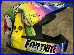 Custom Painted Motocross Helmet (FORTNITE) Xbox HJC FG-Mx Monster Redbull