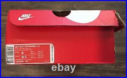 DS Nike Air Max Uptempo'95 Size 8 White Black University Red Pippen Bulls