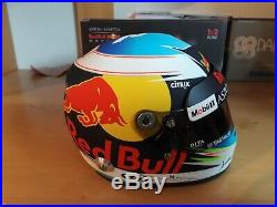 Daniel Ricciardo mini Helm helmet casque 12 2018 Red Bull rare added Dita logos