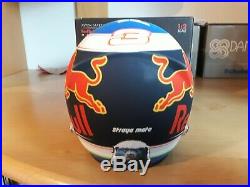 Daniel Ricciardo mini Helm helmet casque 12 2018 Red Bull rare added Dita logos