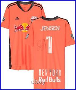 David Jensen New York Red Bulls Signed MU #1 Coral Jersey 2020 MLS Season