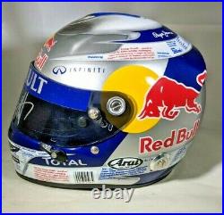F1 1/2 SIGNED Sebastian Vettel 2010 Red Bull Racing Arai GP6 Helmet Formula 1