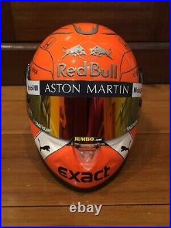 F1 Max Verstappen Red Bull Racing Honda 2019 Mini Helmet 12 Belgium Gp New