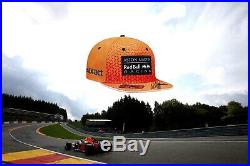 F1 Max Verstappen signed Red Bull Honda photo proof Belgium 2019 hat Formula 1