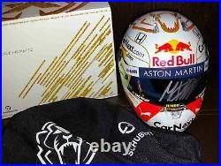 F1 Max Verstappen signed Red Bull mini helmet 1/2 scale Formula 1