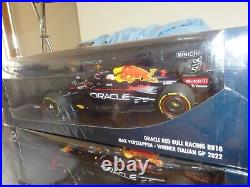 F1 Minichamps 118 M Verstappen Red Bull Racing RB18 Winner WC ITALIAN GP 2022