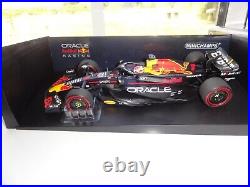 F1 Minichamps 118 Max Verstappen Red Bull RB19 Winner WC Bahrain GP 2023