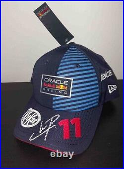 F1 Sergio Perez 2024 signed hat Checo original photo proof Red Bull Formula 1