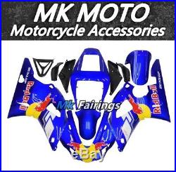 Fairing Kit Bodywork Fit For YAMAHA YZF R1 1998-1999 ABS Injection Blue Red Bull