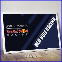 Formula 1 Aston Martin Red Bull Racing F1 Team Logo Print Gift POSTER / CANVAS