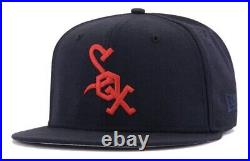 HAT CLUB New Era 59FIFTY Chicago White Sox 1969 Cooperstown Navy/Red 7 1/2 Bulls