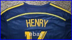 HENRY #14 NEW YORK RED BULLS Official Away Player SIGNED Soccer Jersey XL 2013