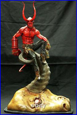 Hellboy red money demon on bull horn Original Resin Figure Model Unpainted Kit