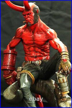 Hellboy red money demon on bull horn Original Resin Figure Model Unpainted Kit