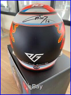 Helmet 1/2 Scale f1 Pierre gasly 2019 Red Bull SIGNED