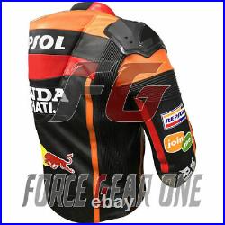 Honda Redbull Motogp Motorbike / Motorcycle Racing Leather Jacket
