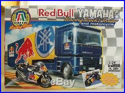 Italeri Red Bull Yamaha Racing Team Truck & Trailer Motorcycle Model Kit