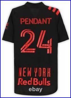 Jason Pendant New York Red Bulls Signed MU #24 Black Jersey 2020 MLS Season