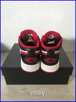 Jordan 1 Low Gym Red Black BullS Big Kids Style 553560-163