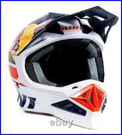 Kini Red Bull Competition Motocross Helmet V 2.3 Navy Orange White MD (58-59cm)