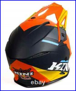 Kini Red Bull Flash off-road Helmet Navy Orange White MD (57-58cm) MX Helmet