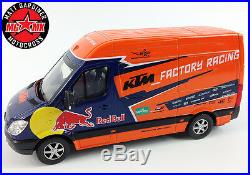 Ktm Red Bull Mercedes Sprinter Team Van Factory Motocross Racing Model Toy 138