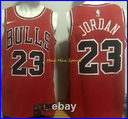 MICHAEL JORDAN Chicago BULLS Nike Red THROWBACK Icon Edition SWINGMAN Jersey