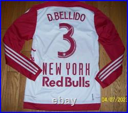 MLS New York Red Bulls Soccer Jersey D. Bellido Size Large