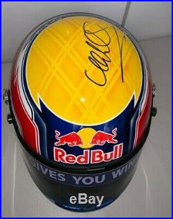 Mark Webber (Australia) signed 2010 F1 Helmet (11 Scale) + COA/Photo Proof