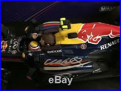 Mark Webber SIGNED Minichamps 2013 Red Bull RB9 1/18 Brazil ONLY 16 signed