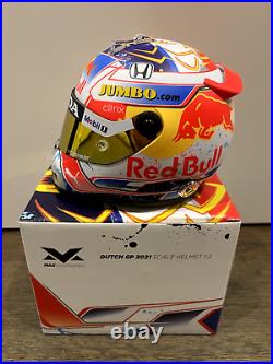 Max Verstappen 2021 Dutch GP 1/2 Mini Helmet Red Bull F1 WORLD CHAMPION 12 New